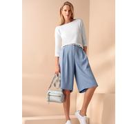 3/4 Arm-Pullover HEINE "Feinstrickpullover", Damen, Gr. 36, ecru, 70% Viskose, 30% Polyamid, unifarben, Pullover (19194567-36) ecru