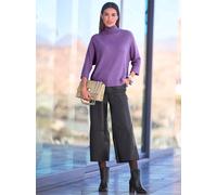 3/4 Arm-Pullover HEINE "Pullover", Damen, Gr. 46, lila, 50% Viskose, 28% Polyester, 22% Polyamid, unifarben, Pullover (32208919-46) lila
