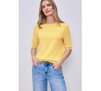 Pullover in Unifarbe Gelb 42