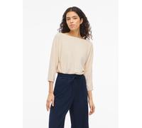 VILA - VIMALU BOATNECK 3/4 SLEEVE KNIT TOP-NOOS Sandshell - Gr. - M