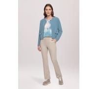 3/4-Arm-Shirt BETTY BARCLAY "Damen mit 3/4 Arm", Damen, Gr. 36, blau (petrol, grau), Jersey, Obermaterial: 95% Viskose, 5% Elasthan, tailliert normal, Rundhals, Shirts 3/4-Arm-Shirt (40377447-36) petr
