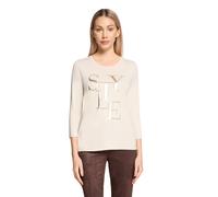 3/4-Arm-Shirt BETTY BARCLAY "Damen mit Placement", Damen, Gr. 40, beige, Jersey, Obermaterial: 95% Viskose, 5% Elasthan, Basic, tailliert normal, Rundhals, Shirts 3/4-Arm-Shirt (85271149-40) beige