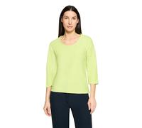 3/4-Arm-Shirt BETTY BARCLAY "Damen mit Rippenstruktur", Damen, Gr. 48, grün glow, Rippware, Obermaterial: 65% Polyester, 35% Baumwolle, tailliert normal, Rundhals, Shirts 3/4-Arm-Shirt (44444128-48) g