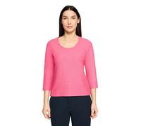 3/4-Arm-Shirt BETTY BARCLAY "Damen mit Rippenstruktur", Damen, Gr. 48, pink flambé, Rippware, Obermaterial: 65% Polyester, 35% Baumwolle, tailliert normal, Rundhals, Shirts 3/4-Arm-Shirt (43006513-48)