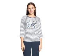 Ringelshirt mit Strass Cream/Green 40