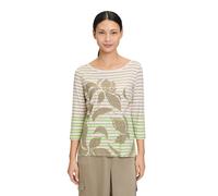 3/4-Arm-Shirt BETTY BARCLAY "Betty Barclay Ringelshirt mit U-Boot-Ausschnitt", Damen, Gr. 36, grün (khaki, grün), Jersey, Obermaterial: 95% Viskose, 5% Elasthan., casual, tailliert normal, U-Boot-Auss