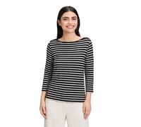 Ringelshirt Schwarz/Beige Damen