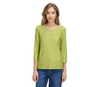 3/4-Arm-Shirt BETTY BARCLAY "Damen mit Wellenstruktur", Damen, Gr. 36, fresh moss, Jersey, Obermaterial: 97% Viskose, 3% Elasthan, Basic, tailliert normal, Rundhals, Shirts 3/4-Arm-Shirt (92410038-36)
