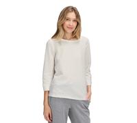 3/4-Arm-Shirt BETTY & CO "Damen mit Rundhalsausschnitt", Damen, Gr. M, weiß (rohweiß), Obermaterial: 80% Baumwolle, 17% Polyester, 3% Elasthan, gerade normal, Rundhals, Shirts 3/4-Arm-Shirt (52488025-