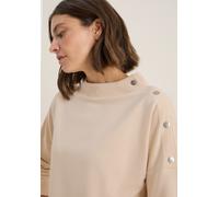 CECIL Damen 3227803 Shirt mit Knopfdetail, Oat Milk beige, Large