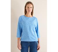 Cecil Damen Shirt mit Minimal Print in Blau, Gr: L