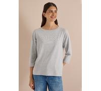 CECIL - Shirt mit 3/4-Arm grau - Gr. - L