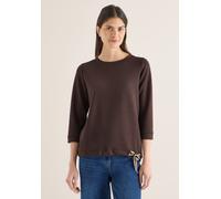 Cecil Damen Soft Touch Shirt in Braun, Gr: L