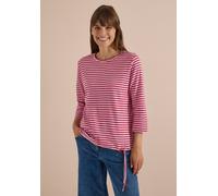 Damen 3/4-Arm Shirt mit Rundhals und Streifen