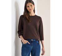 Cecil Damen Soft Touch Shirt in Braun, Gr: M