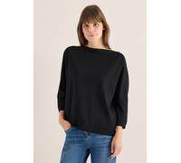 Cecil Damen Batwing-Shirt mit Tape, Schwarz, Größe M