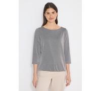 Cecil 3/4-Arm-Shirt Gestreift Jersey U-Boot-Ausschnitt Viskose-Mix Blau Gr. M
