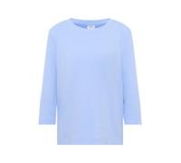 CECIL Damen 3227462 Shirt mit Rippstruktur, Sporty Light Blue, Small