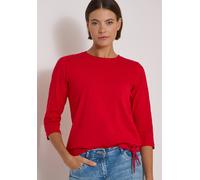 Damen 3/4-Arm Shirt mit Rundhals in Unifarbe