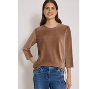Cecil 3/4-Arm Shirt aus Cord mit Tunnelzug Creamy Mocha XXL