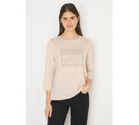 Cecil Damen Shirt mit Schmucksteinen in Beige, Gr: XXL