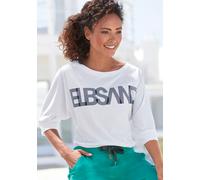 ELBSAND 3/4-Arm-Shirt Damen bright white Gr.L (40)