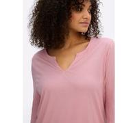 Sheego 3/4-Arm-Shirt mit geschlitztem Ausschnitt 48/50 hortensie
