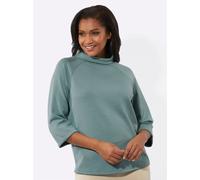 3/4-Arm-Shirt INSPIRATIONEN "Rollkragen-Shirt", Damen, Gr. 38, grün (jade), 50% Modal, 44% Polyester, 6% Elasthan, unifarben, Shirts 3/4-Arm-Shirt (67167814-38) jade