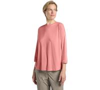 3/4-Arm-Shirt JACK WOLFSKIN "TRAVEL 3 4 T W", Damen, Gr. L (42/44), mineralrot, heather, Obermaterial: 95% Polyester, 5% sonstige Fasern, Shirts 3/4-Arm-Shirt (32607060-L) mineralrot, heather