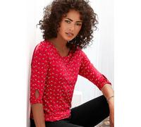 LASCANA 3/4-Arm-Shirt Damen rot Gr.36/38
