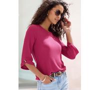 LASCANA 3/4-Arm-Shirt Damen beere Gr.32/34