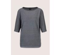 3/4-Arm-Shirt MADELEINE "Shirt Sweatshirt mit Fledermaus-Ärmeln", Damen, Gr. 36, schwarz (schwarz, grau), Obermaterial: 54% Viskose CV. 45% Polyester PES. 1% Elasthan EL., Shirts 3/4-Arm-Shirt (783394