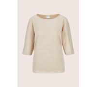 3/4-Arm-Shirt MADELEINE "Shirt Sweatshirt mit Fledermaus-Ärmeln", Damen, Gr. 38, beige (beige, wollweiß), Obermaterial: 54% Viskose CV. 45% Polyester PES. 1% Elasthan EL., Shirts 3/4-Arm-Shirt (374871