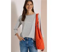 CECIL - Shirt mit 3/4-Arm grau - Gr. - L