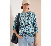 3/4-Arm Shirt mit Rundhals und Print