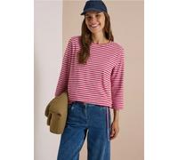 Damen 3/4-Arm Shirt mit Rundhals und Streifen