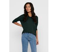 3/4-Arm-Shirt ONLY "ONLELCOS 4/5 SOLID TOP", Damen, Gr. M, scarab, Jersey, Obermaterial: 95% Polyester, 5% Elasthan, unifarben, figurumspielend normal, Rundhals, Shirts 3/4-Arm-Shirt (93310049-M)