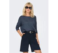 3/4-Arm-Shirt ONLY "ONLELCOS 4/5 SOLID TOP", Damen, Gr. XS, blau (ombre blau), Jersey, Obermaterial: 95% Polyester, 5% Elasthan, unifarben, figurumspielend normal, Rundhals, Shirts 3/4-Arm-Shirt (4194