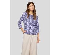 3/4-Arm-Shirt RABE, Damen, Gr. 38, lila (flieder), Jersey, Obermaterial: 92% Baumwolle, 8% Elasthan, gemustert, normal hüftbedeckend, Rundhals, Shirts 3/4-Arm-Shirt, Sommershirt mit grafischem Allover