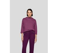 Print-Shirt RABE "Sweatshirt", Damen, Gr. 46, violett, 70%Polyester 28%Viskose 2%Elastan, gerade, Shirts (85578361-46) violett