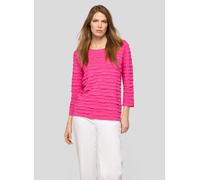 3/4-Arm-Shirt RABE, Damen, Gr. 50, malve, Jersey, Obermaterial: 68% Viskose, 28% Polyester, 4% Elasthan, Strukturmuster, regular fit taillenbedeckt, Rundhals, Shirts 3/4-Arm-Shirt, mit Struktur Muster