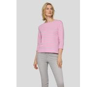 Print-Shirt RABE "T-Shirt", Damen, Gr. 52, rosa, 52%Baumwolle 28%Polyester 20%Viskose, gerade, Shirts (47505046-52) rosa