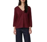 Meliertes Shirt mit V-Ausschnitt und elastischen Ärmelbündchen 38 rot 2170092.39W8.38