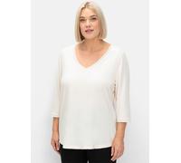 Sheego 3/4-Arm-Shirt in leichter A-Linie 52/54 champagner