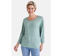 3/4-Arm-Shirt STOOKER WOMEN "CARLY T-Shirt 3/4-Arm", Damen, Gr. 44/46, grün mosaic aop, Jersey, 96% Polyester, 4% Elasthan, loose fit, Rundhals, Shirts 3/4-Arm-Shirt, Loose Fit Shirt Rundhals 3/4 Arm 