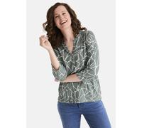 3/4-Arm-Shirt STOOKER WOMEN "MARIE Print Shirt Bluse 3/4-Arm", Damen, Gr. 36/38, grün abstract aop, Jersey, 100% Baumwolle, regular fit, Shirts 3/4-Arm-Shirt, Regular Fit Shirt Bluse Baumwolle Shirt K