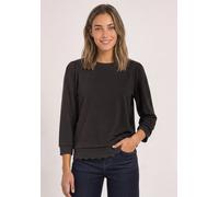Damen 3/4-Arm Shirt mit Spitzenkante am Saum