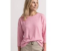 3/4-Arm-Shirt STREET ONE, Damen, Gr. 36, rosa (vintage blush), Stoff, 60% Viskose, 40% Polyester, unifarben, comfort fit normal, U-Boot-Ausschnitt, normaler Saum, Shirts 3/4-Arm-Shirt, mit 3/4 Ärmeln,