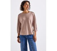 Street One Damen 3227569 Shirt mit Gallon Streifen, Faded Rose, 40