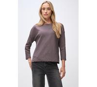 Street One Frauen Shirt mit Rippstruktur in Rot, Gr: 40